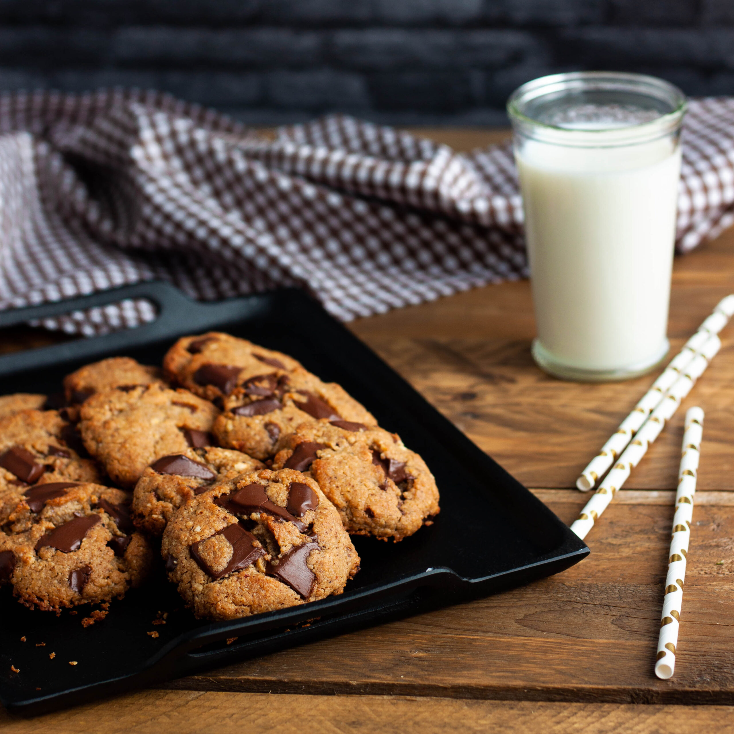 Cookies extrachocolateadas sin gluten