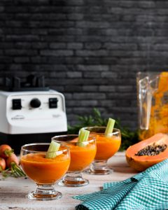 Crema zanahoria papaya
